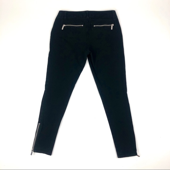 Michael Kors Zip-Pocket Twill Black Skinny Jeans - Picture 5 of 8